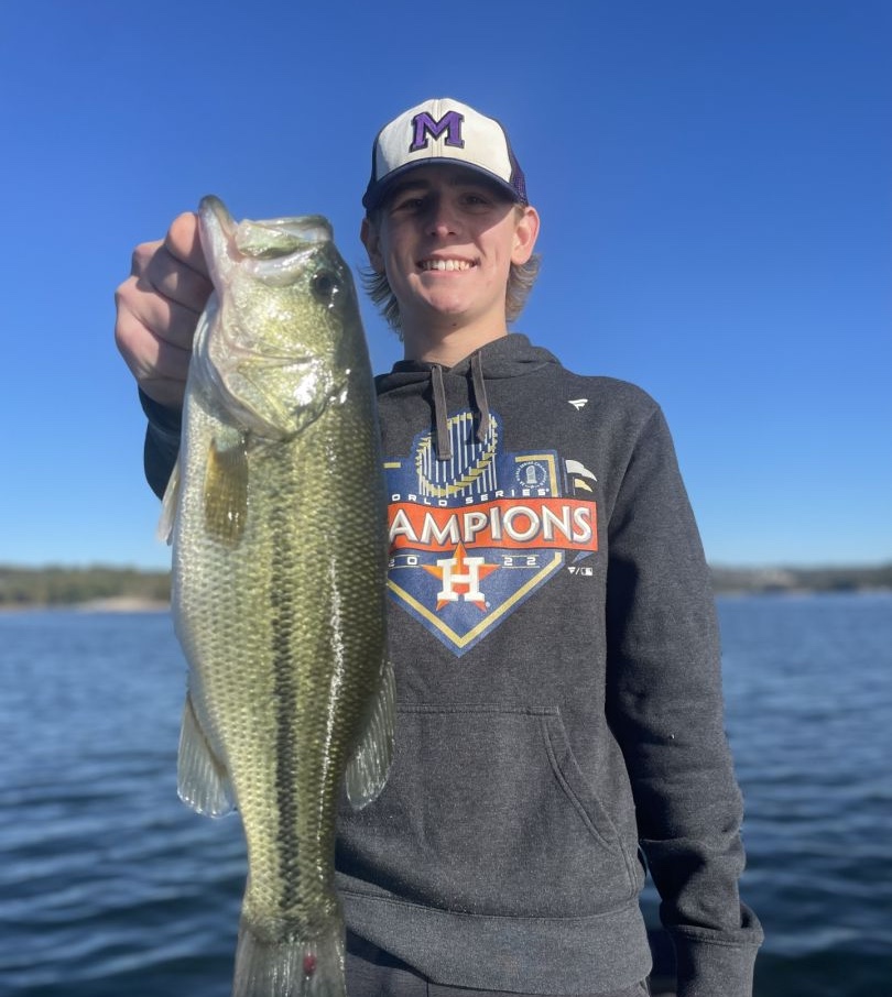 Largemouth bass caught in Branson