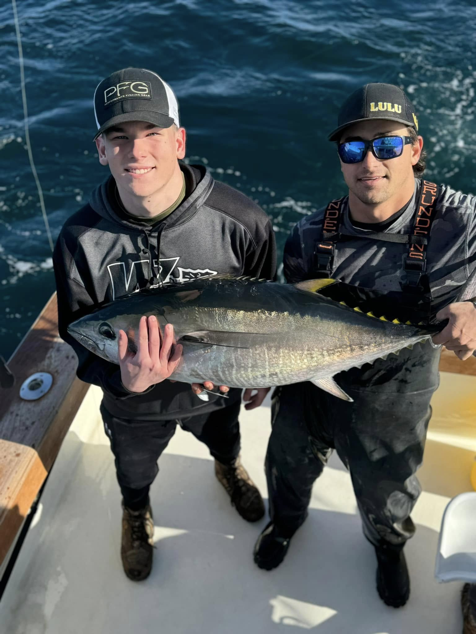 Yellowfin tuna caught while fishing in VA