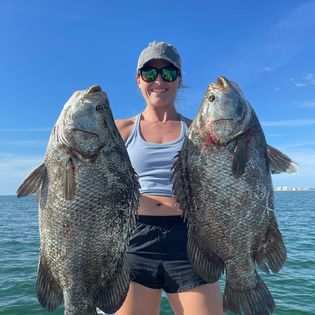 Two tripletail fish caught in FL