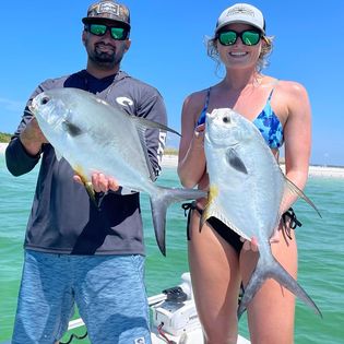 Two permit fish caught while fishing in Tampa