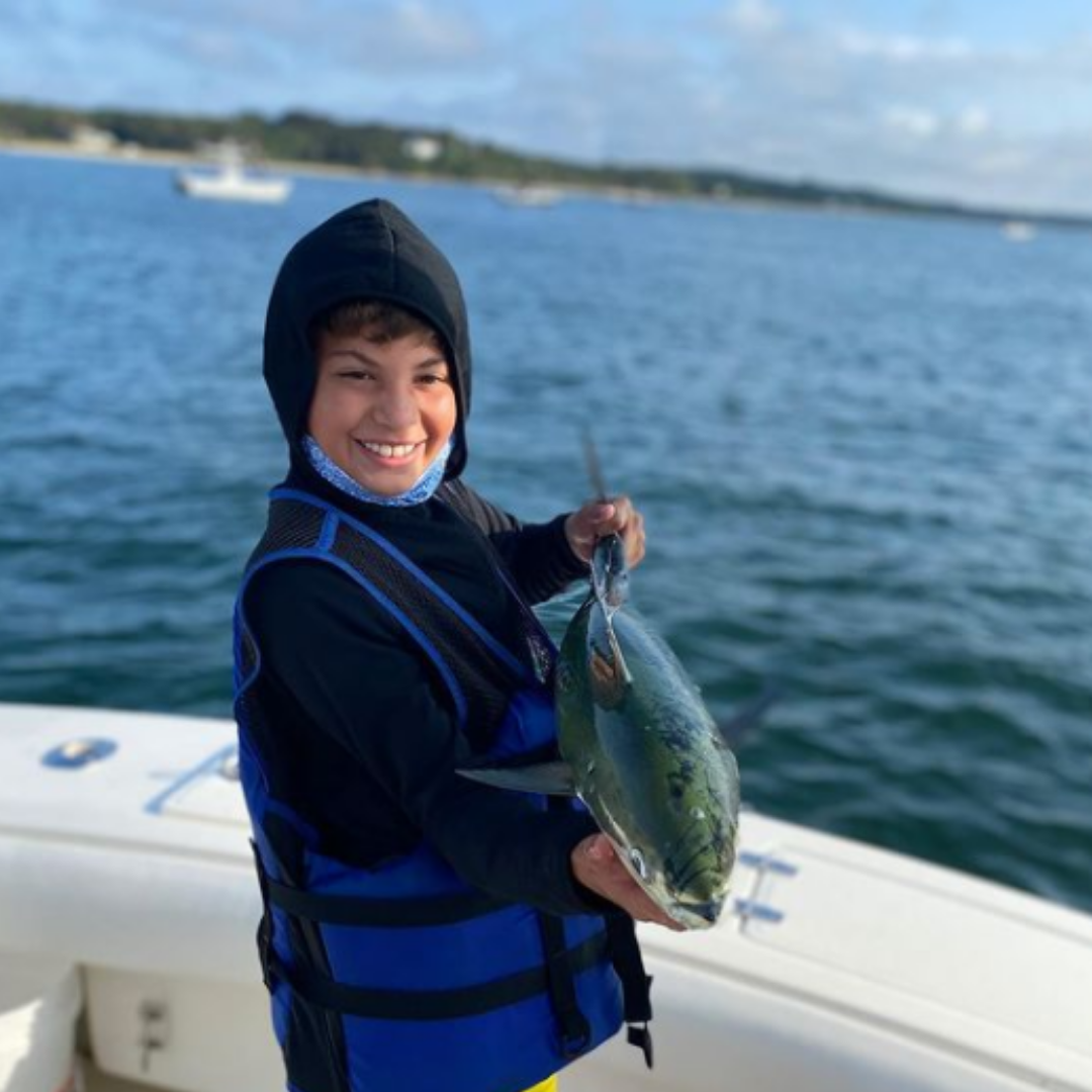 One person fishing in Falmouth