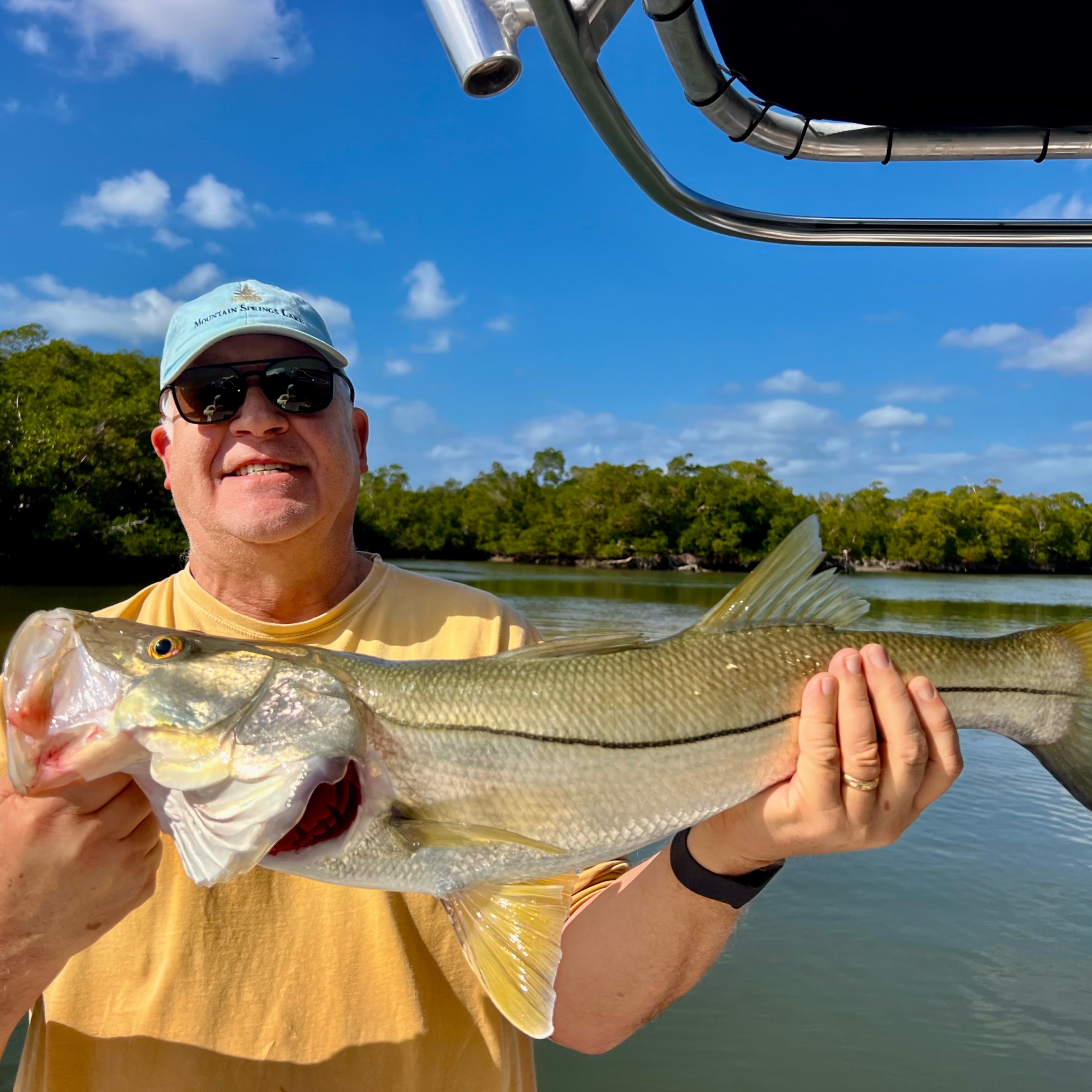 Person fishing in Florida