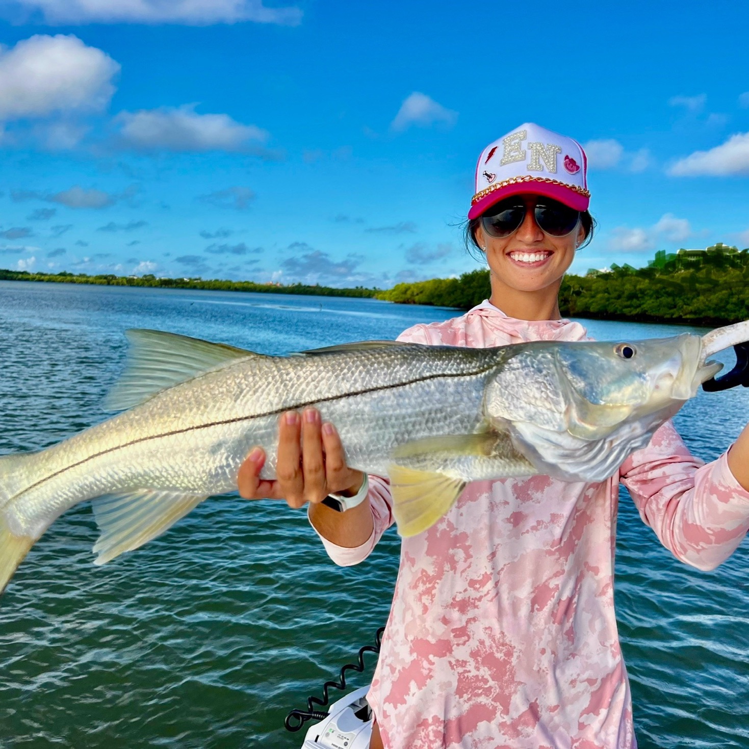Snook fish caught in Naples, Florida during fishing trip