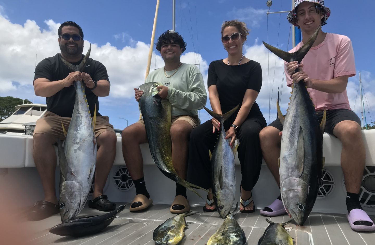 4 big blackfin tuna caught in Hawaii