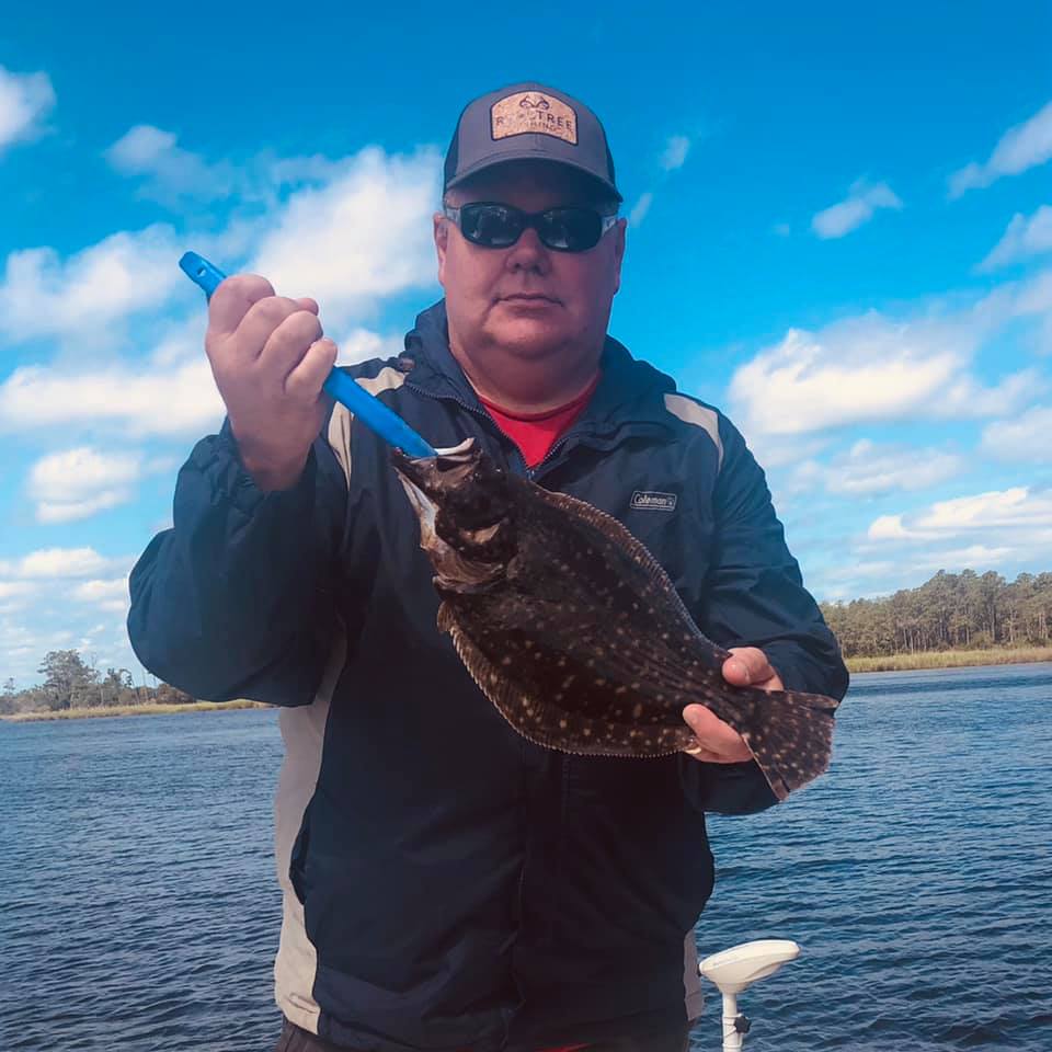 Summer Flounder fish caught in Oriental, North Carolina