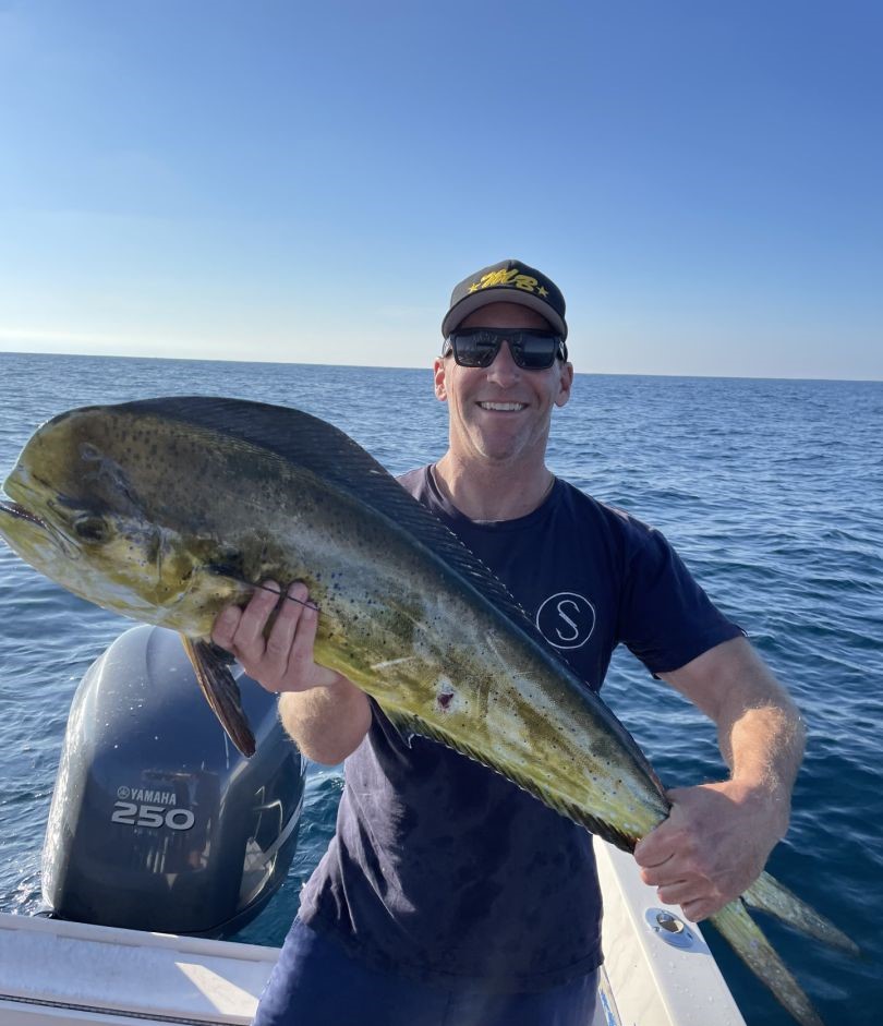 Angler catches a big fish in San Diego