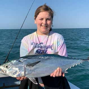 Little Tunny fish caught while fishing in FL