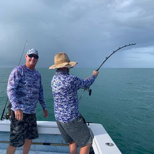 Angler fishing on Marco Island beach