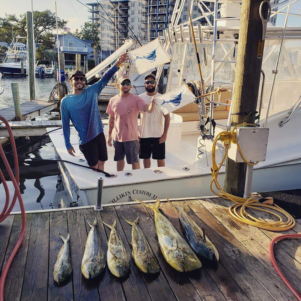 4 cero mackerel, 25 inches, fishing in NC
