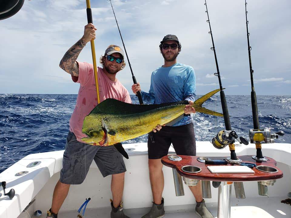 Two people fishing in NC
