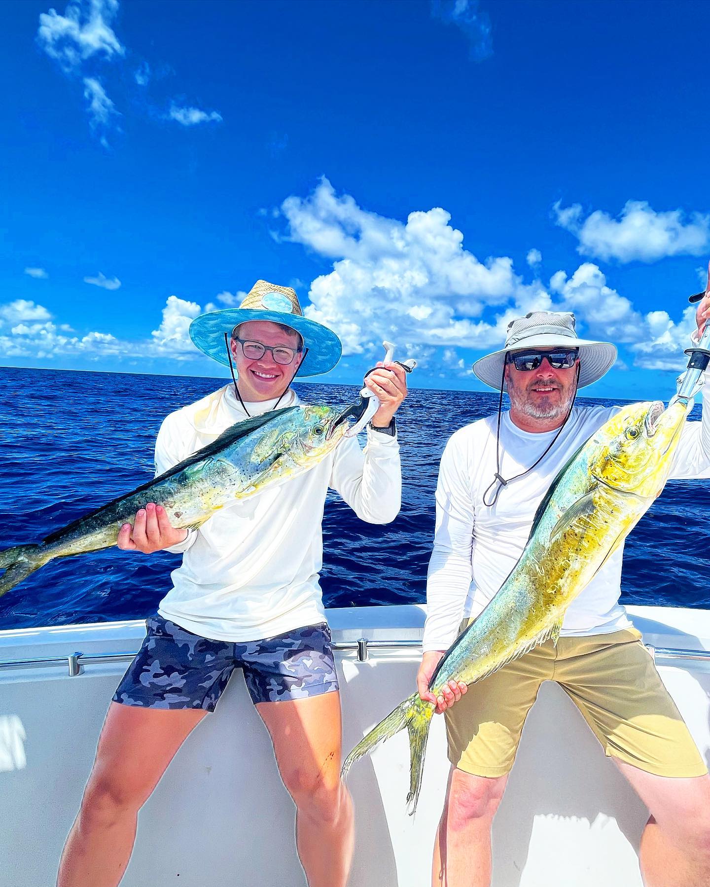 Two anglers with a big catch of fish in Florida