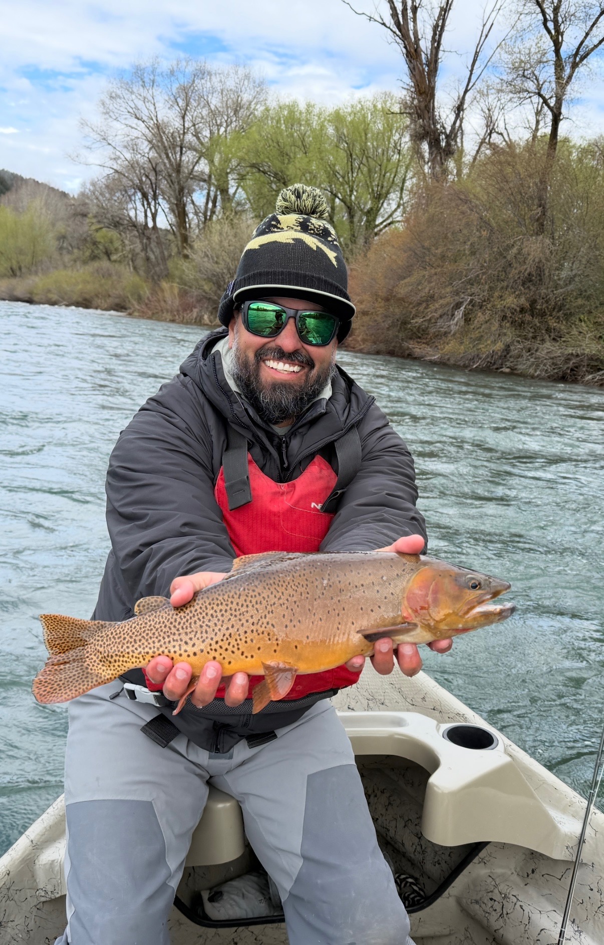 A single rainbow trout caught in Cody