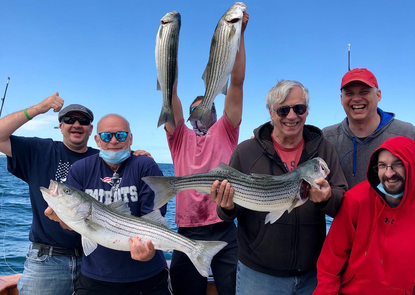 4 striped bass caught in Orleans