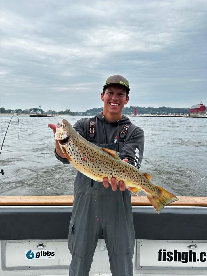 Cutthroat trout caught in MI while fishing