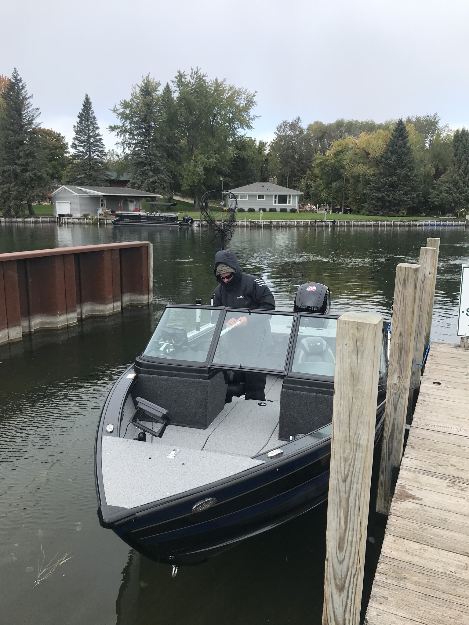 Lone angler fishing in Montague