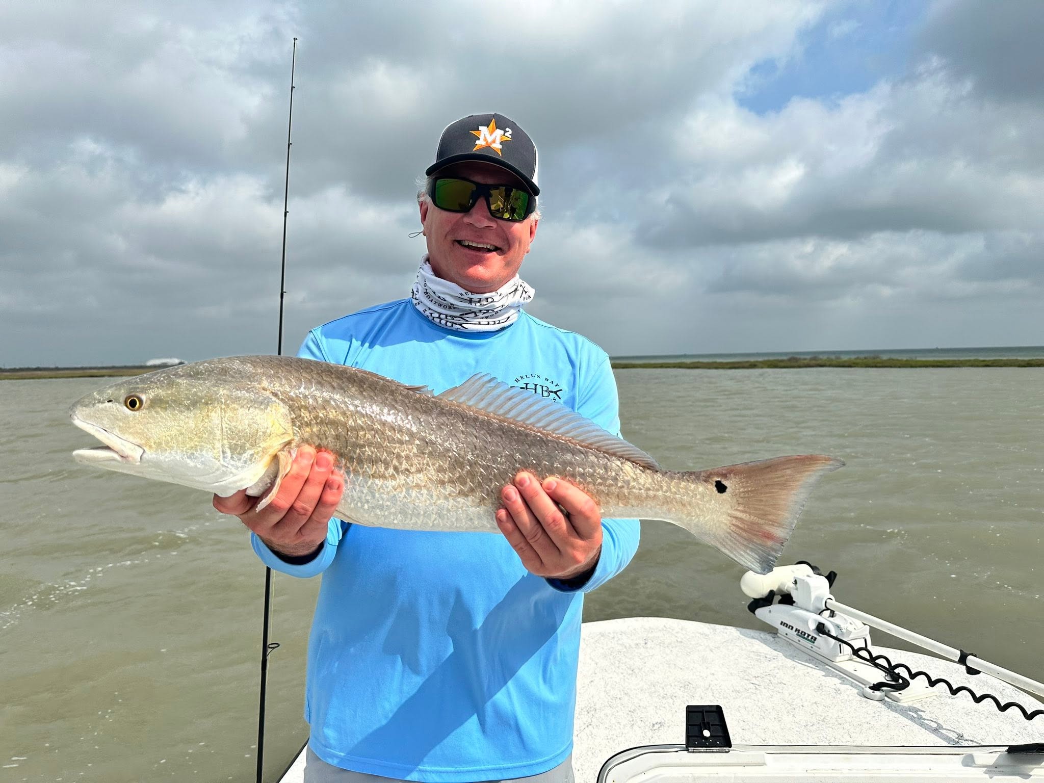 Redfish catch displayed on fishing boat in Aransas Pass TX