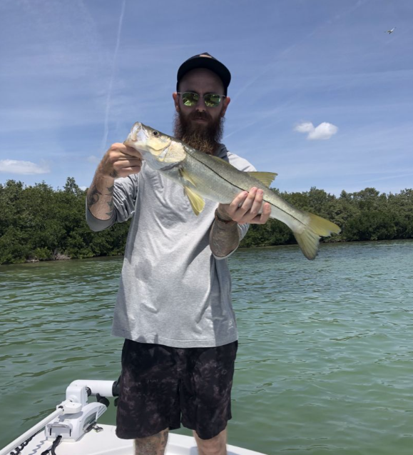 Snook fish caught during fishing tour in St. Petersburg