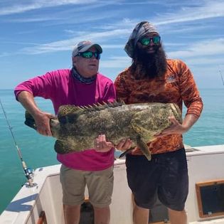 Fisherman with big 25-inch catch in Islamorada