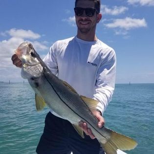 A lone angler fishing in Florida