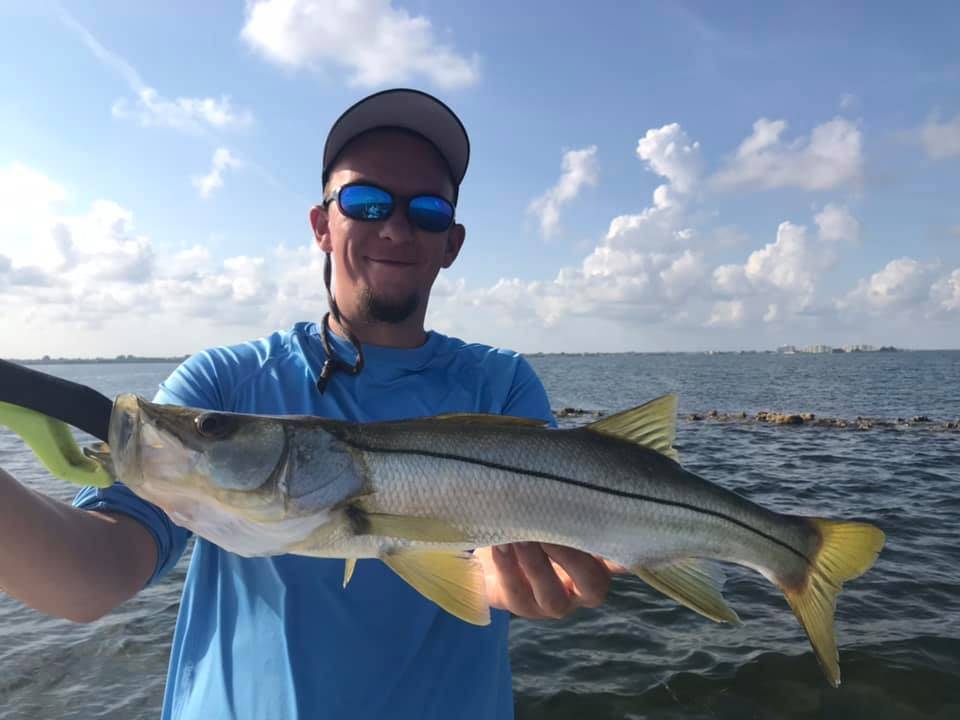 Snook fish caught in Hernando Beach while fishing
