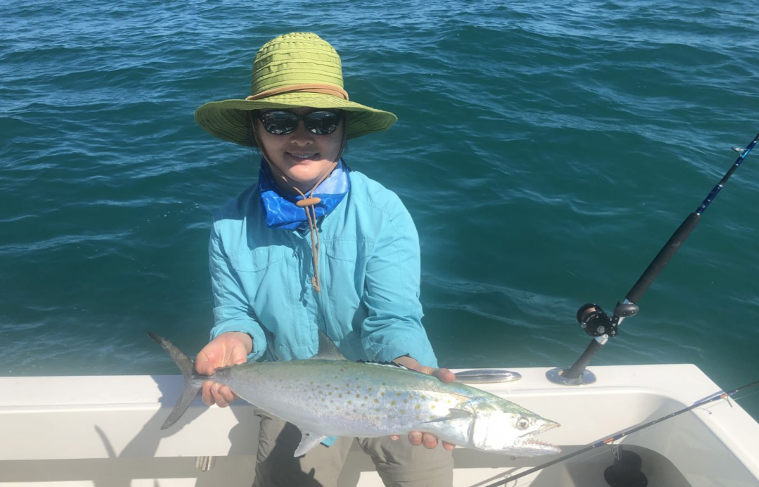 Spanish Mackerel, a big fish, caught while fishing in Hampton Bays