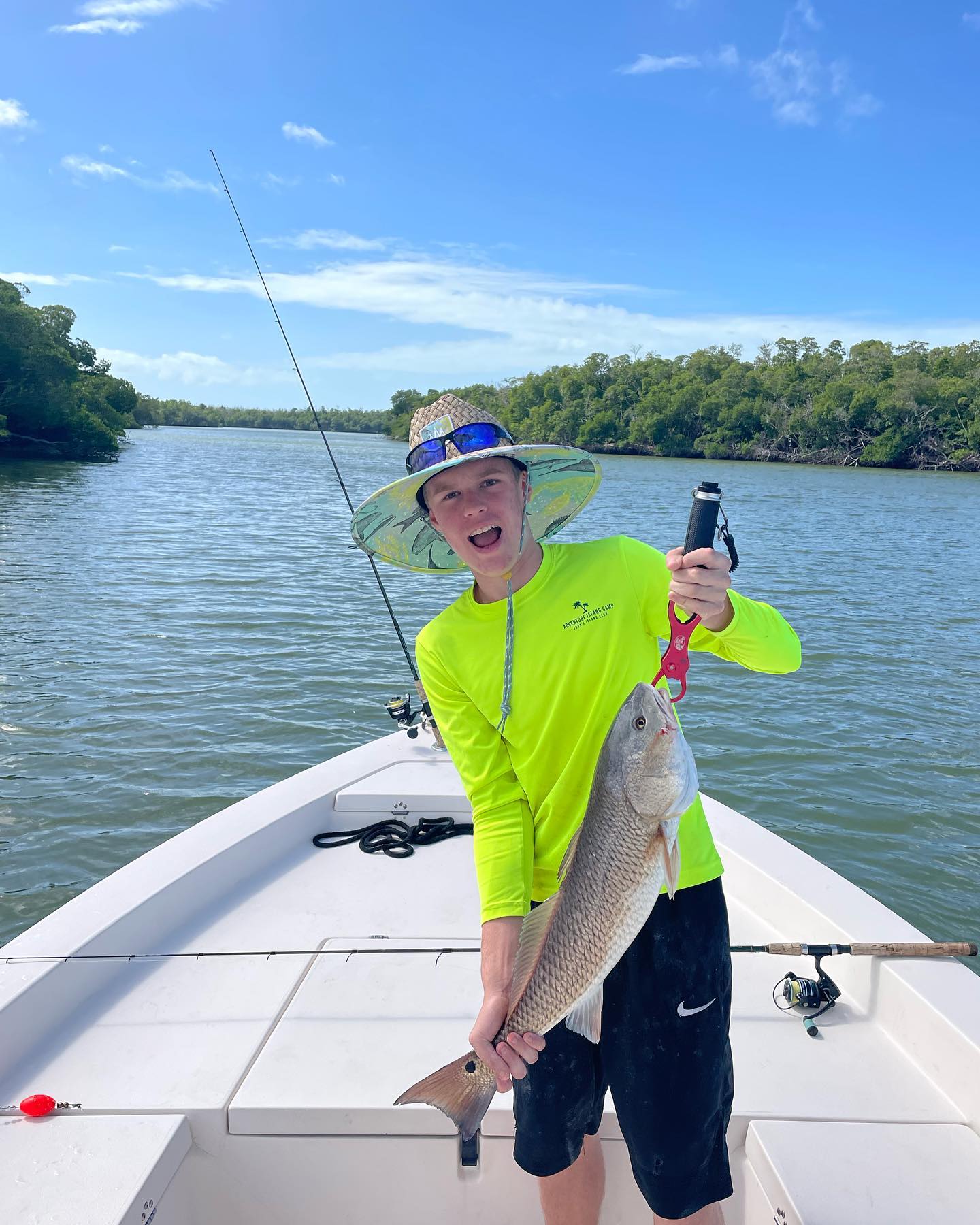 A person fishing in Florida