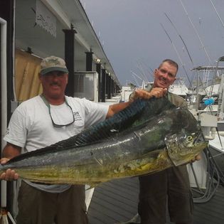 Two anglers with big 38-inch fish catch in Key West