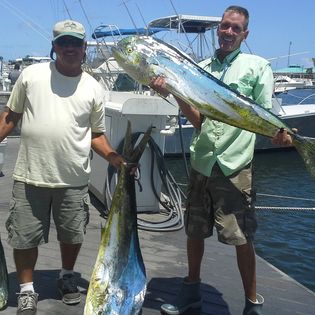 Two anglers with big fish in Key West
