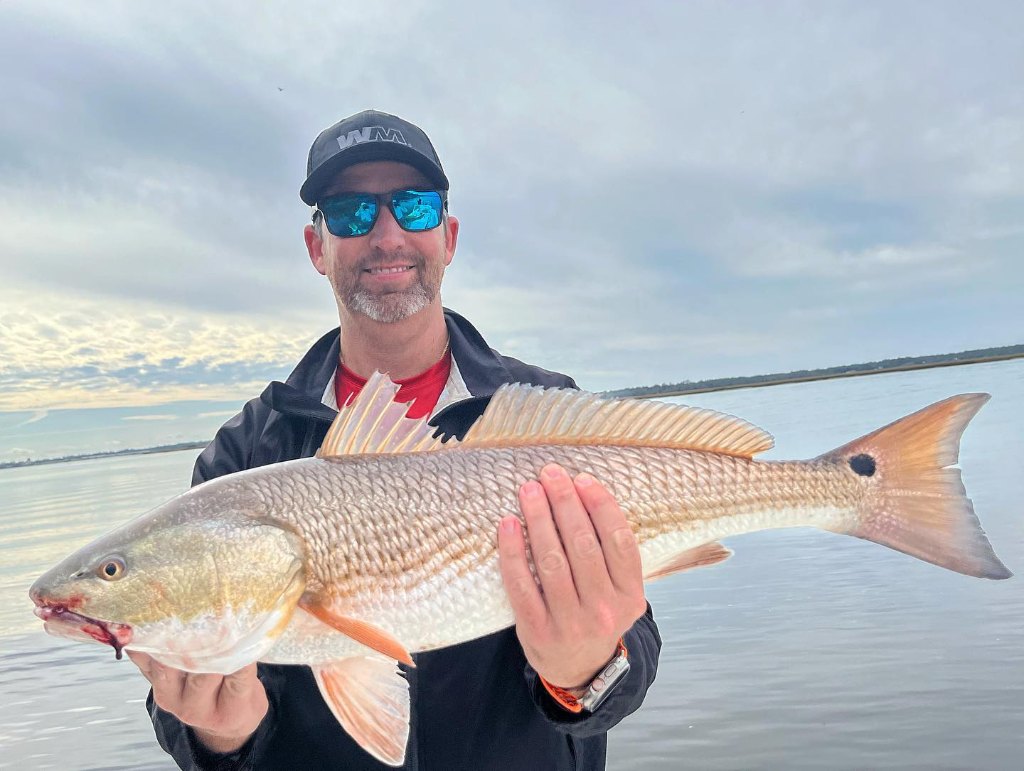 Redfish, 32-inch catch, St. Augustine fishing