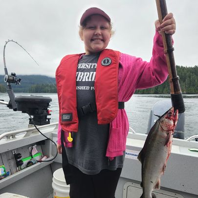 One person fishing at Port Hardy