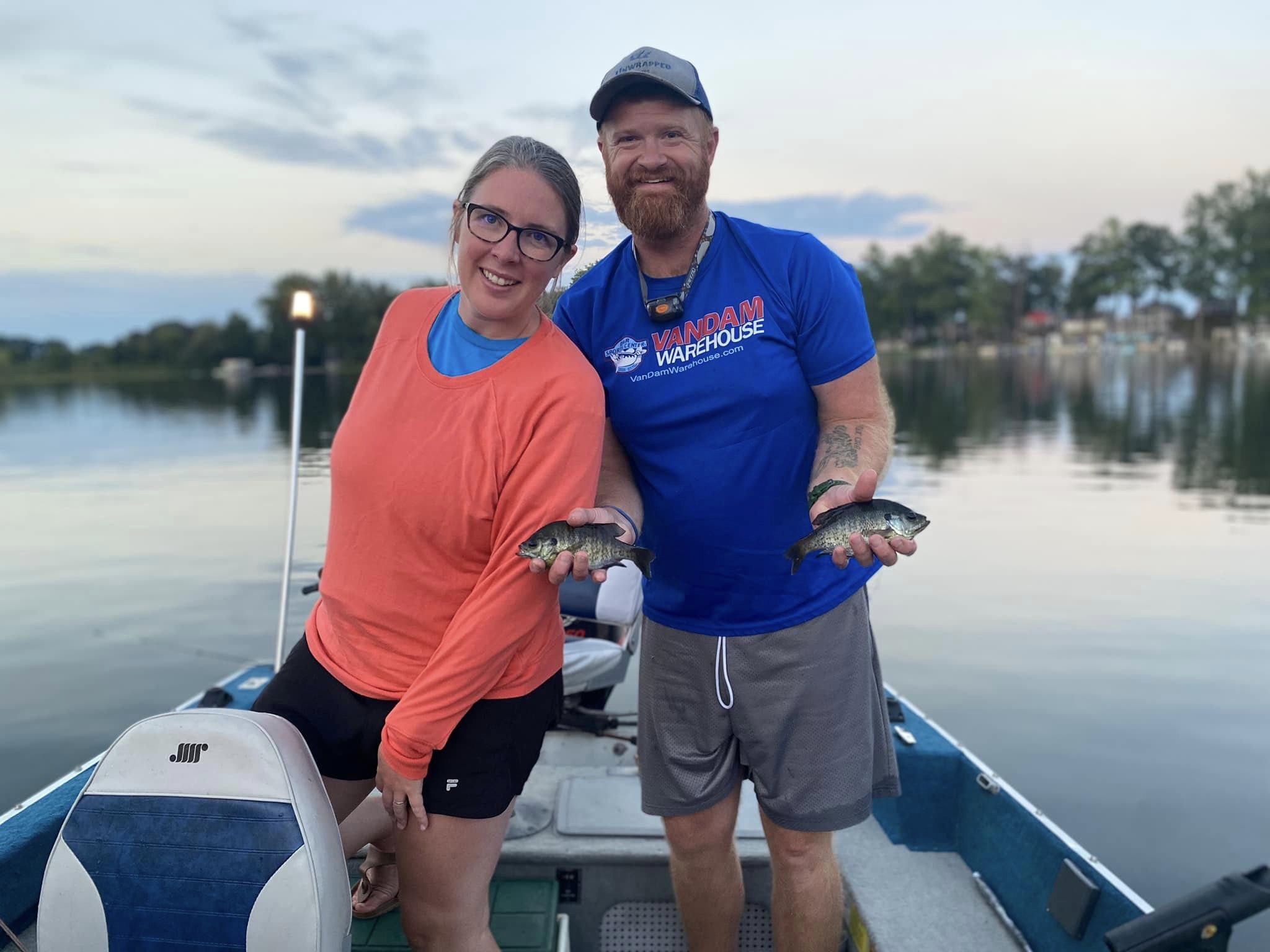 2 people fishing in MI