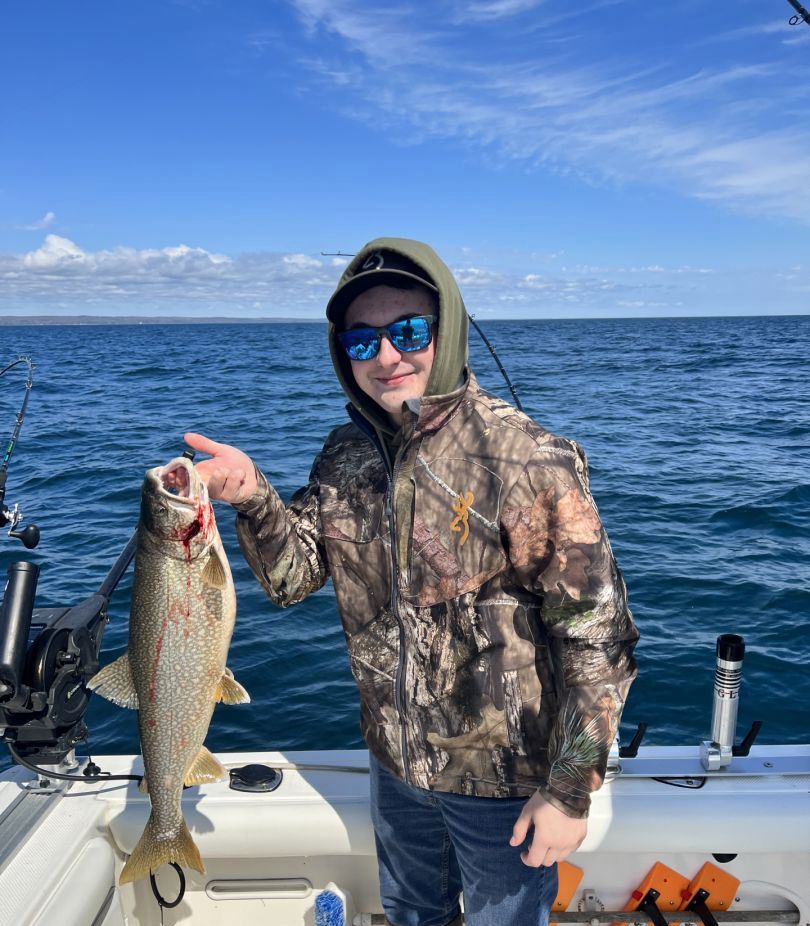 Angler fishing in Michigan