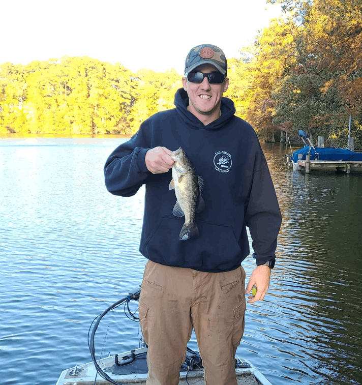 Largemouth bass caught in Virginia Beach