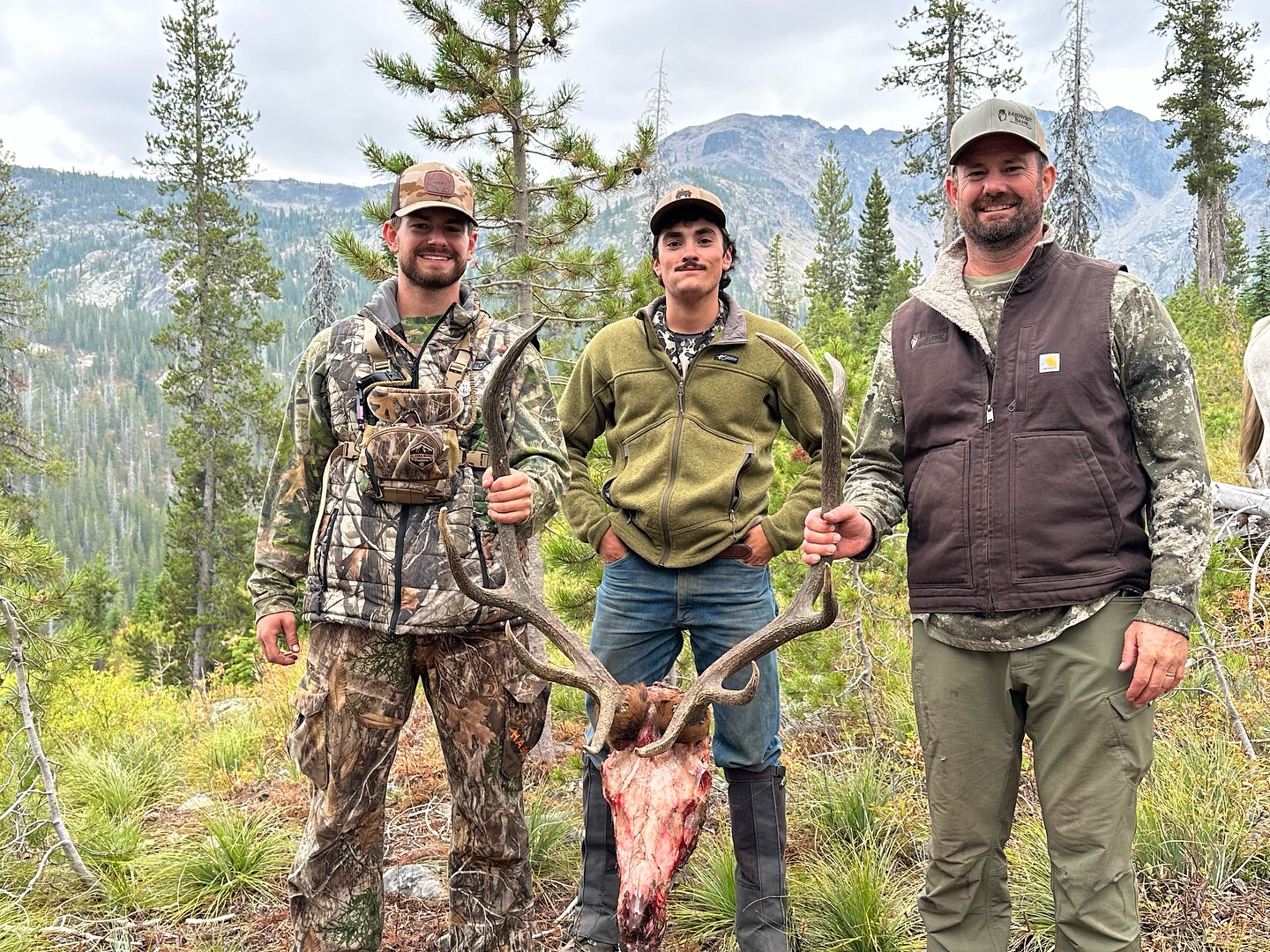 Three people fishing and hunting in ID