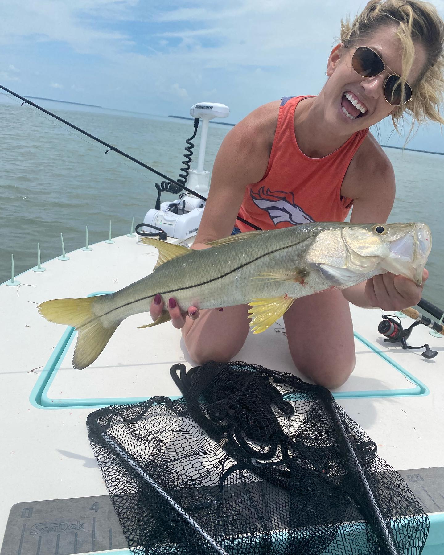 Snook fish caught in Fort Lauderdale while fishing