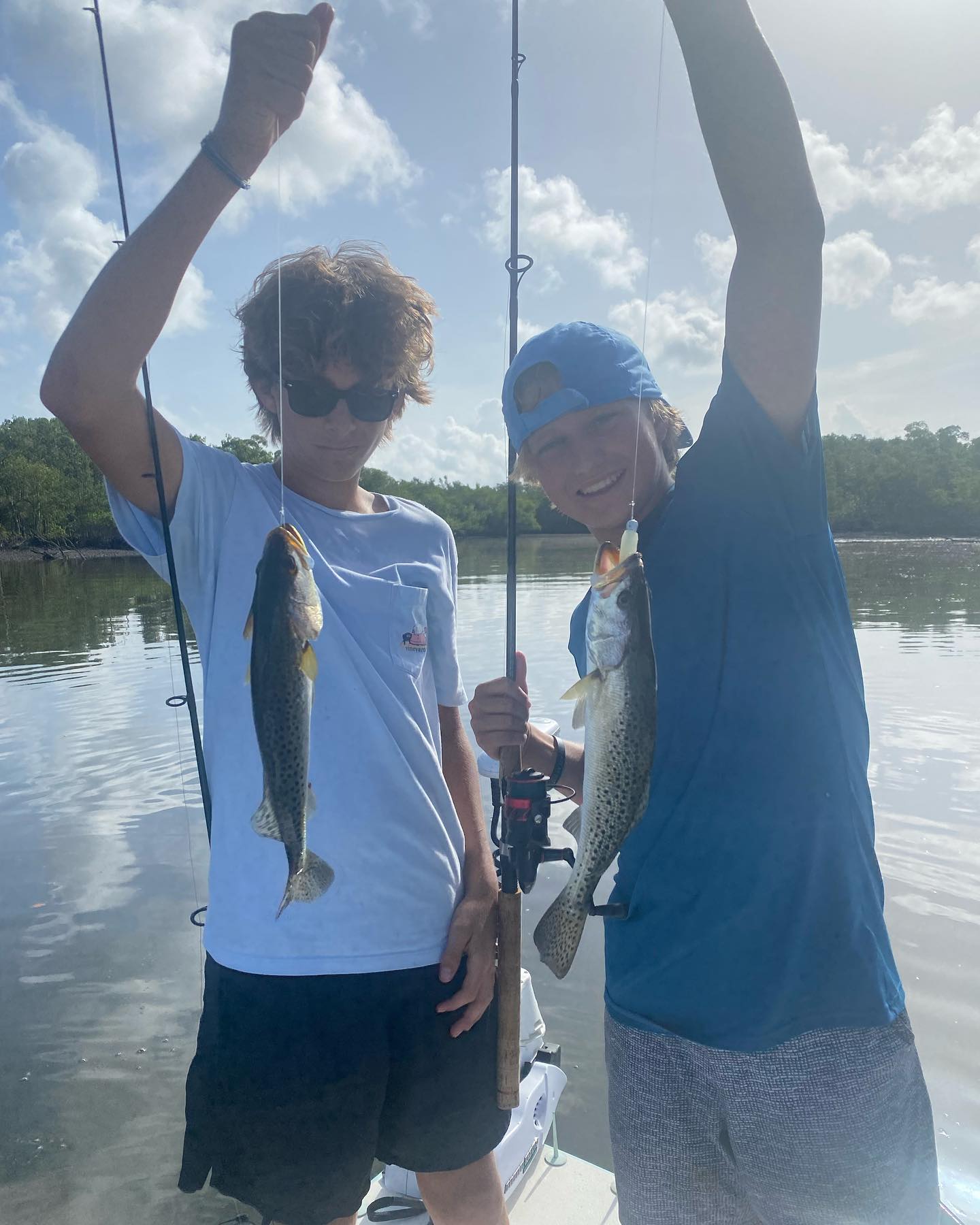 Two spotted weakfish caught in Fort Lauderdale