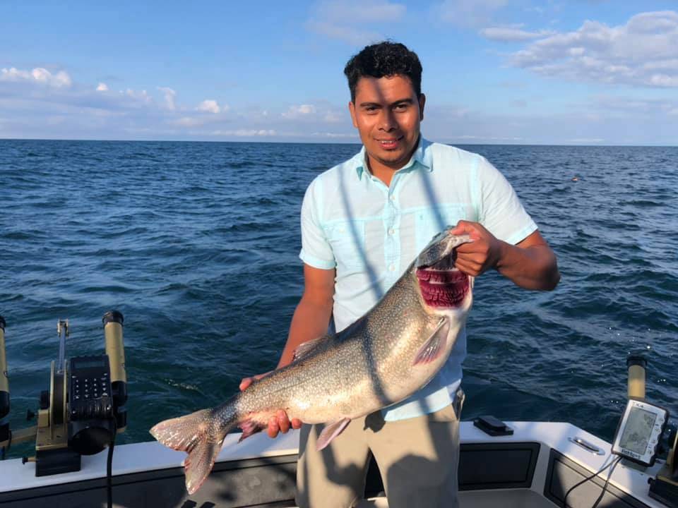 Solo angler fishing in Michigan