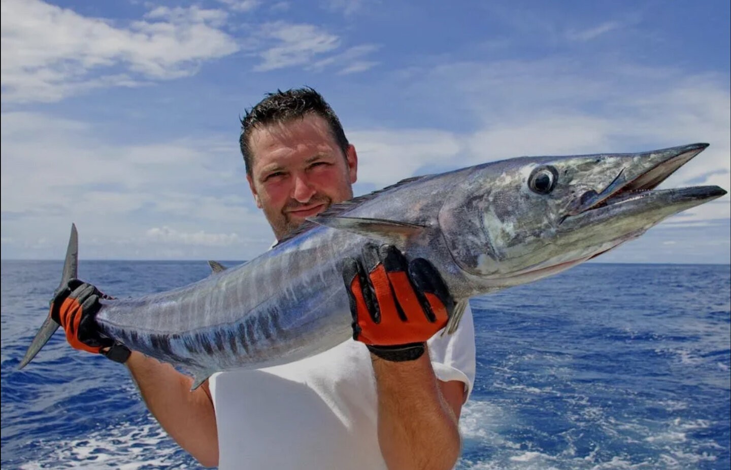 Wahoo fish caught while fishing in Kailua-Kona Hawaii waters