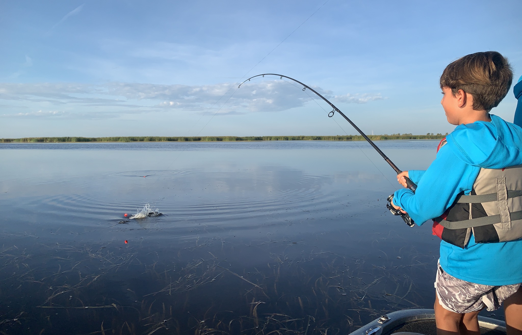 Man fishing in Fellsmere