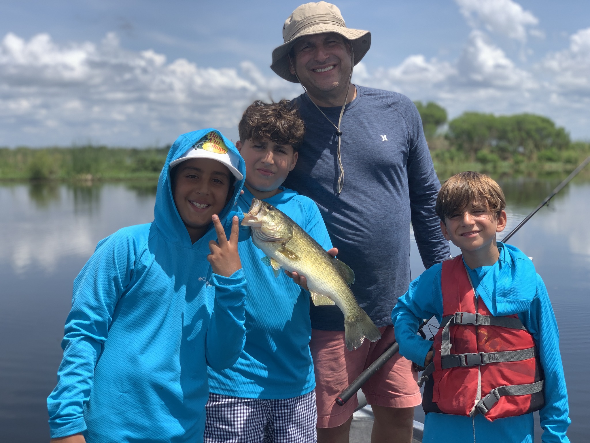 Largemouth bass caught during fishing tour in Fellsmere