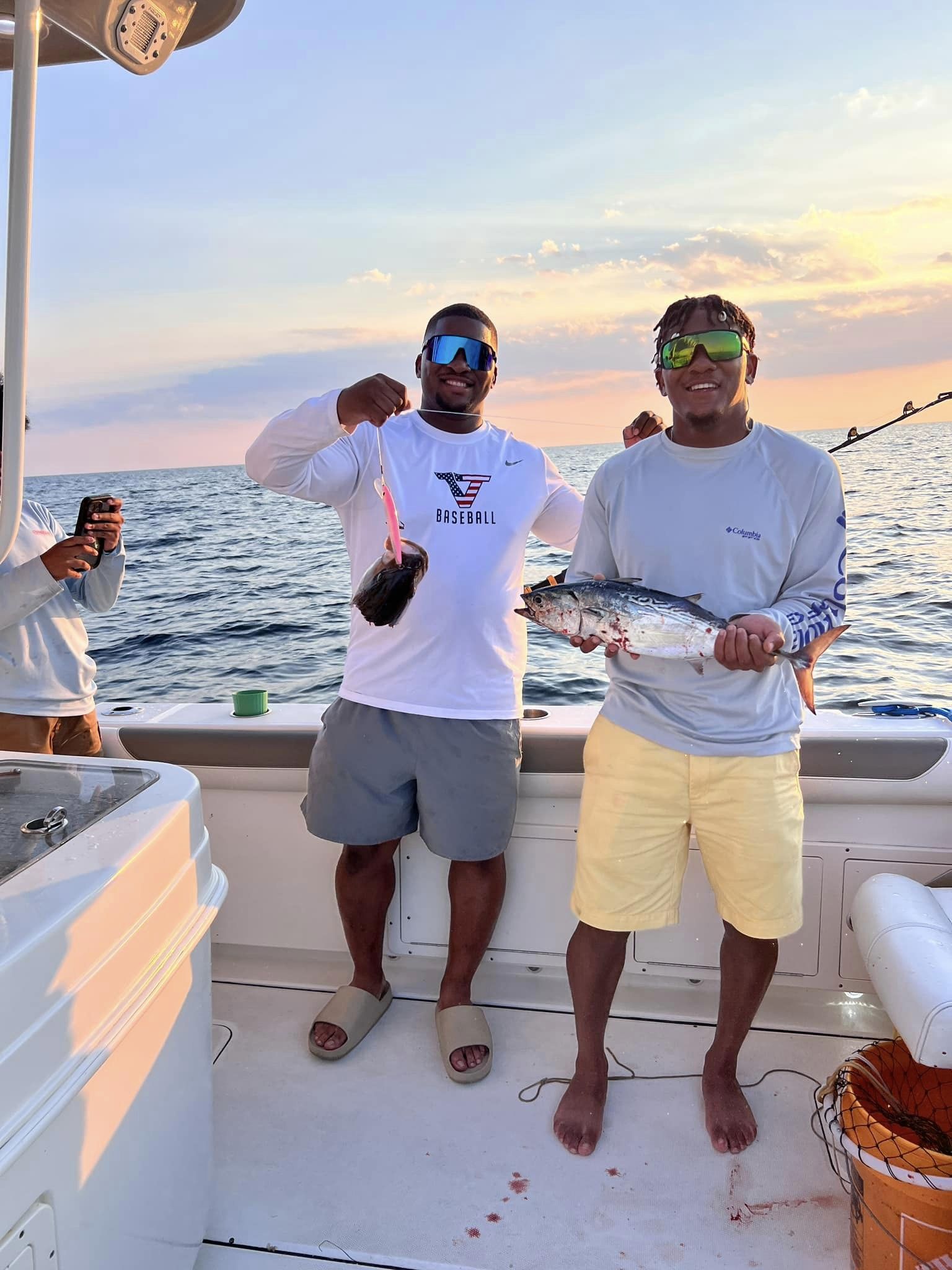 A couple enjoying fishing at Fort Walton Beach