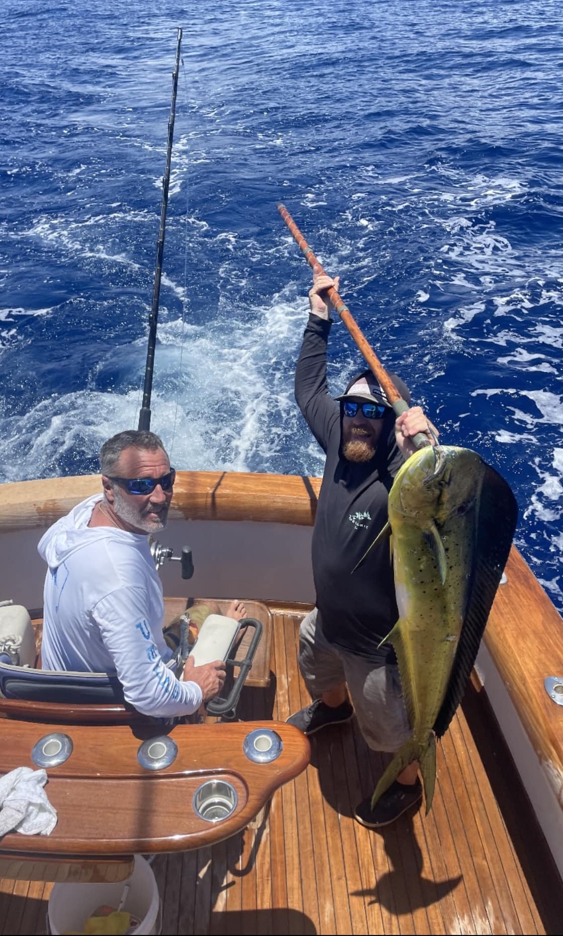 A pair of anglers fishing in Hawaii