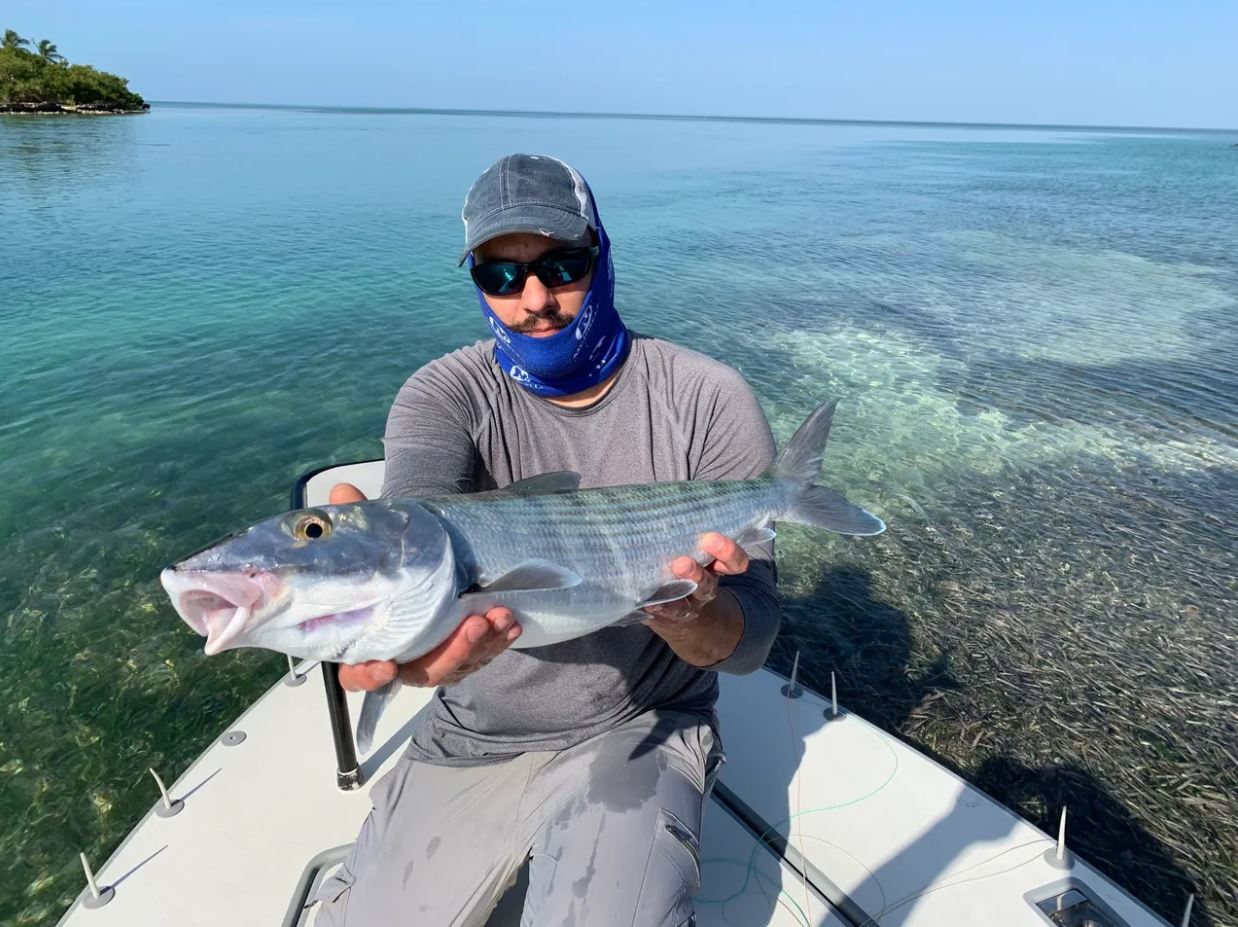 A lone fisherman enjoying the great outdoors in FL