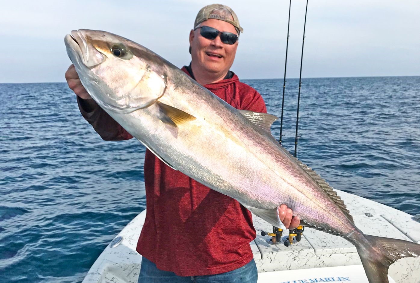 Angler with a 35-inch fish at Pensacola Beach