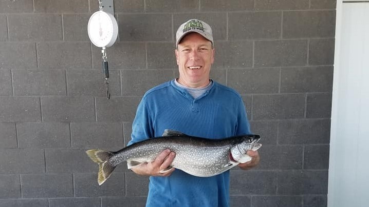 Impressive lake trout caught in Manistee