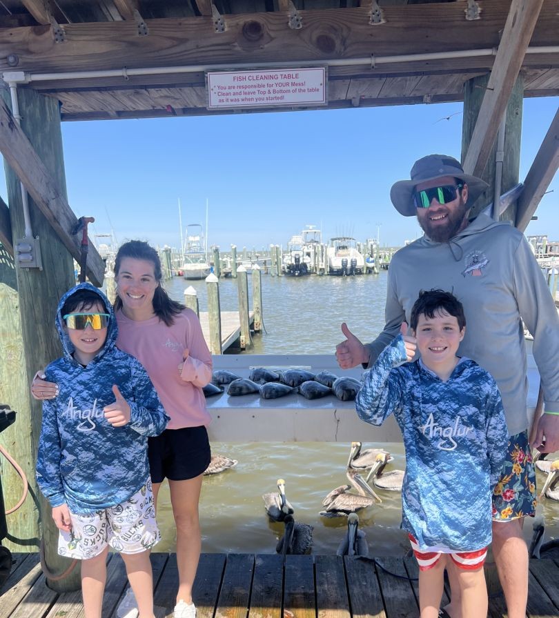 Four anglers fishing in Alabama