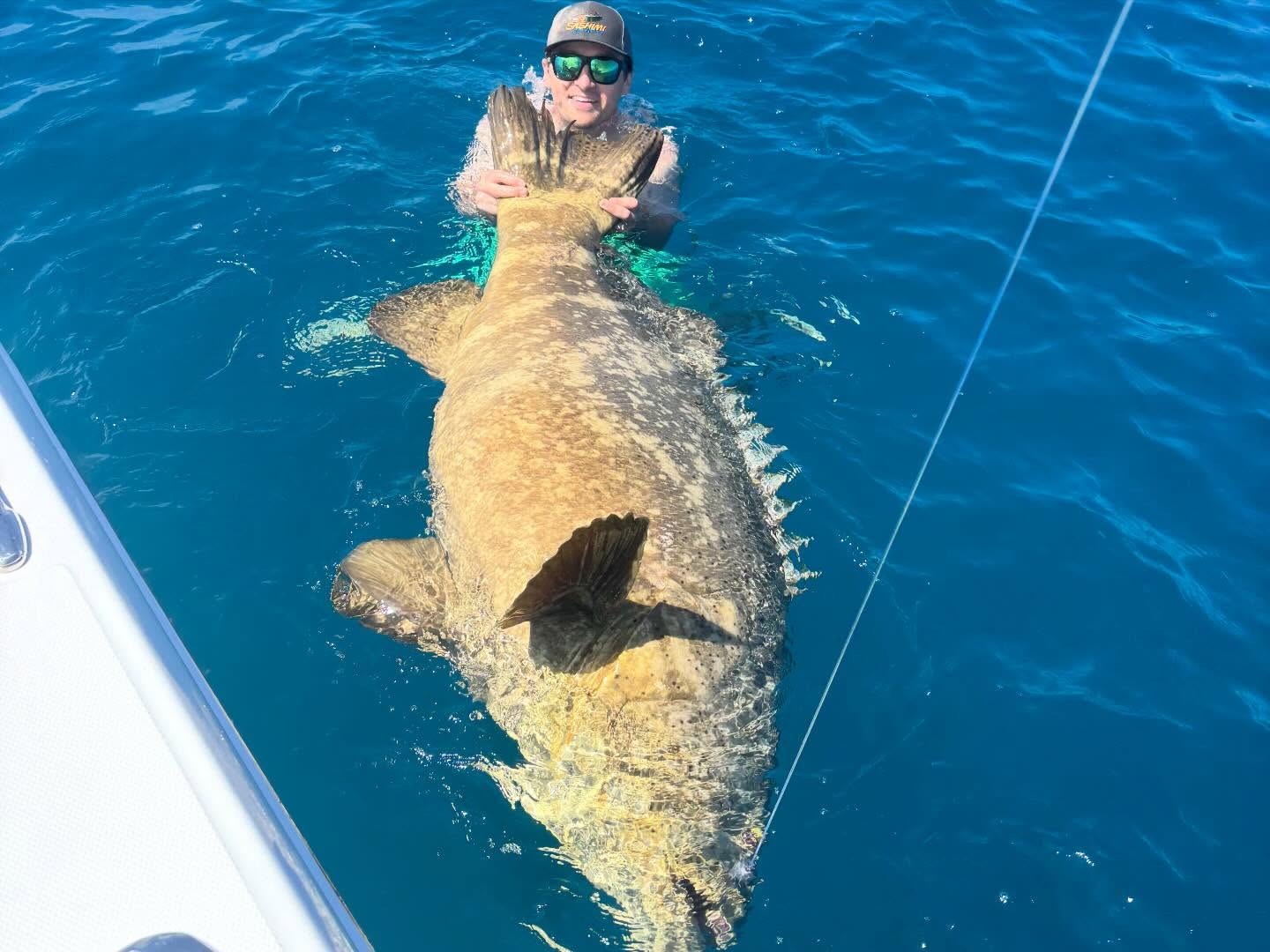 Goliath Grouper catch and release fishing in Virginia Beach VA waters