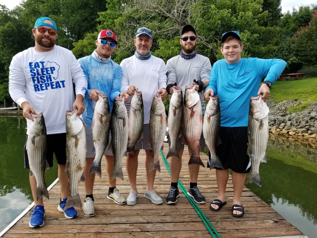 Striped bass fishing in VA