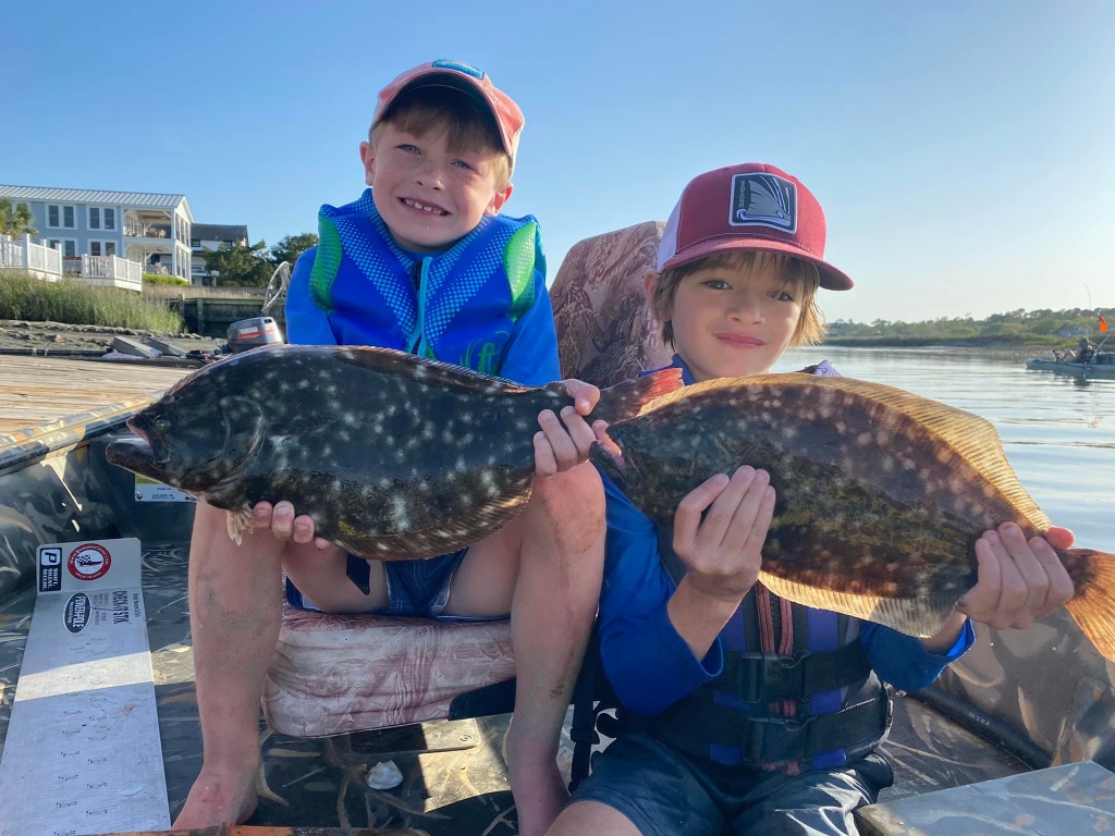 Southern Flounder caught in Georgetown