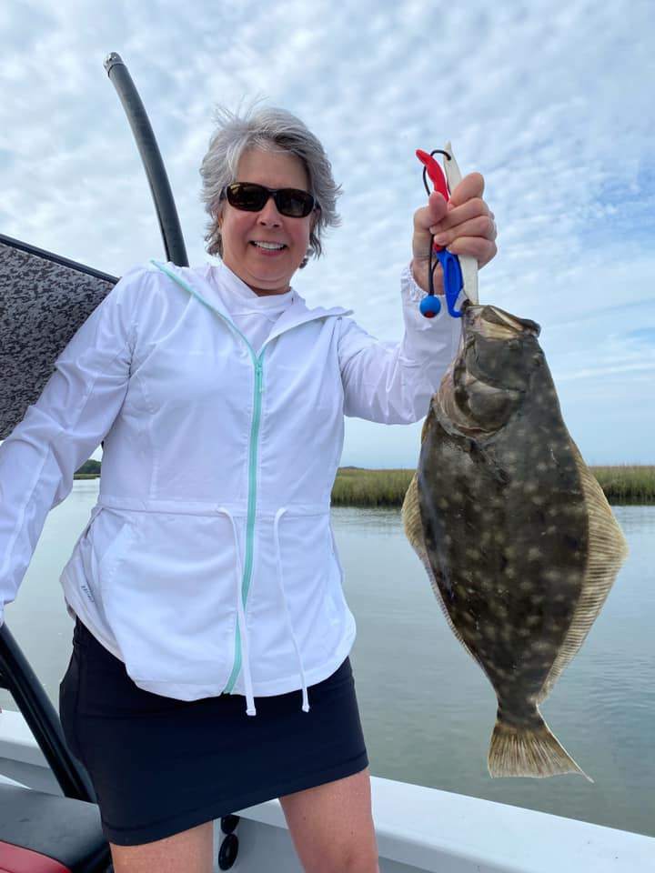 Southern Flounder fish caught in Georgetown